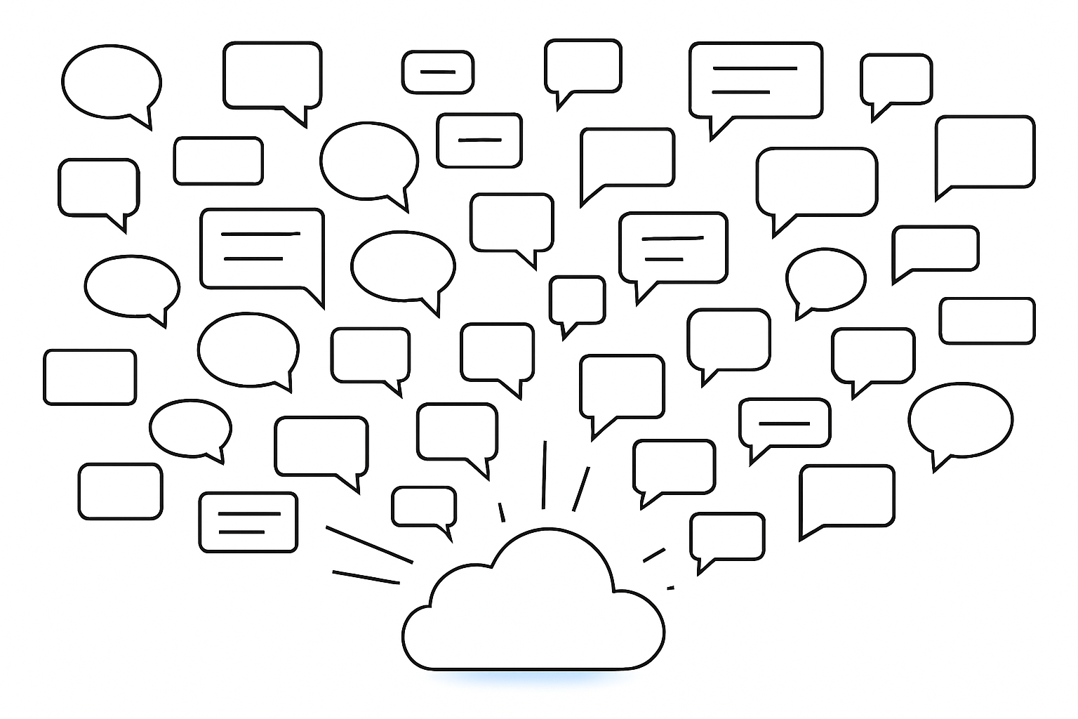 AI conversations flowing into cloud storage